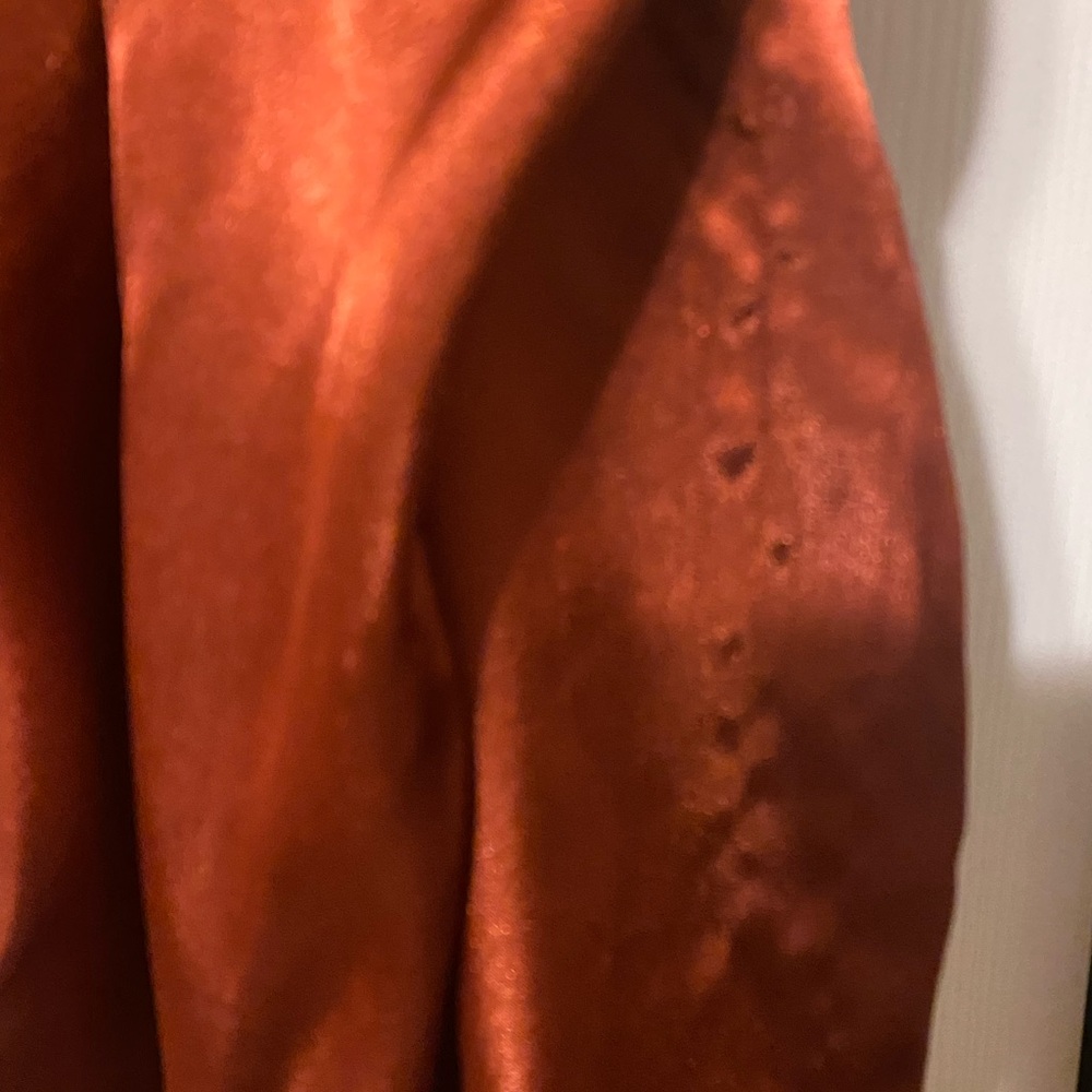 Galina Signature Cinnamon Rust Brown Formal Dress Train Prom Size 10 - Picture 14 of 14